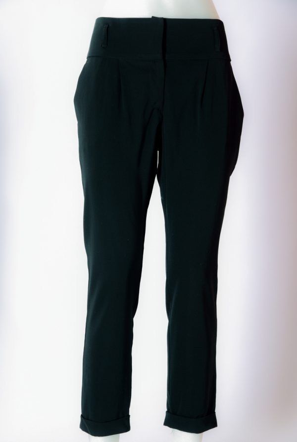 Pantalone donna con cinturone e vita bassa