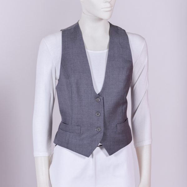 Gilet donna 4 bottoni, scollatura profonda