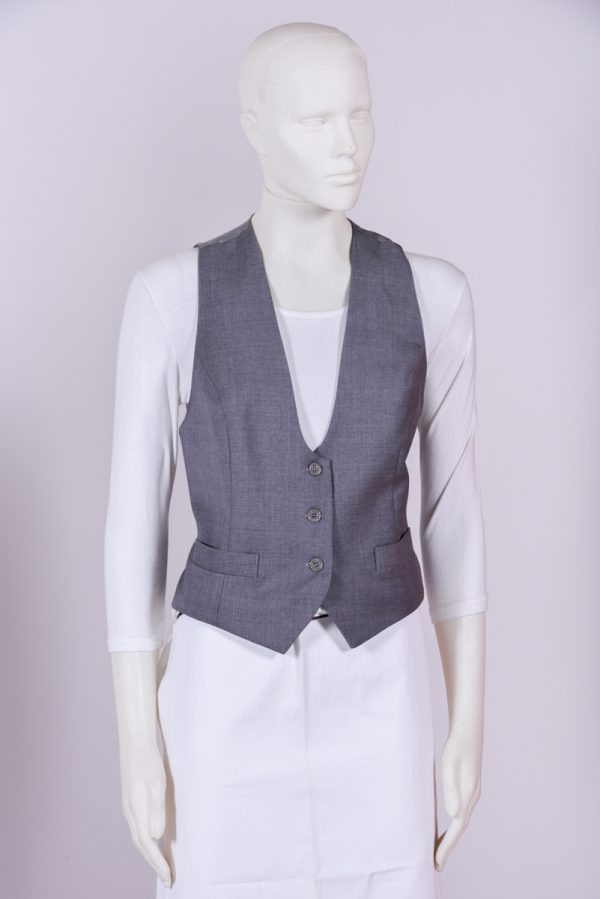 Gilet donna 4 bottoni, scollatura profonda