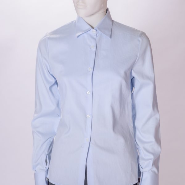 Camicia donna slim, collo tipo uomo