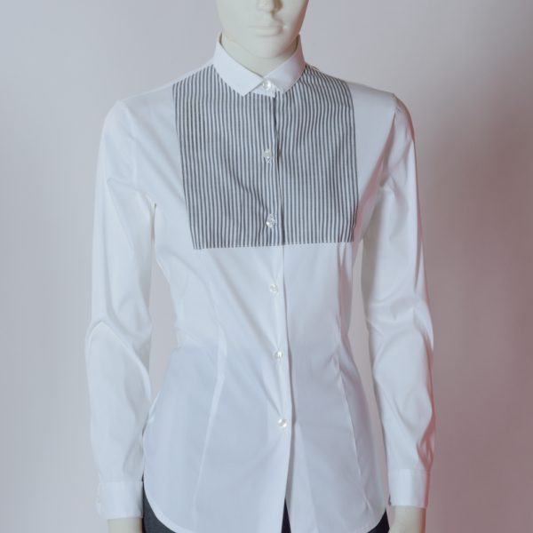 Camicia donna slim con paramontura