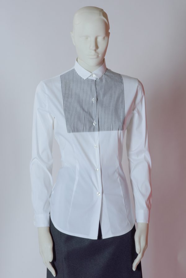 Camicia donna slim con paramontura