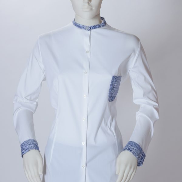 Camicia donna lunga con taschino